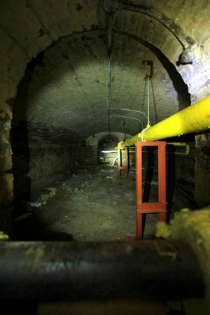 The service tunnels below the hospital. There was a rumor these tunnels were used to transport patients around the hospital.  